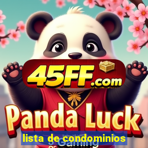 lista de condominios